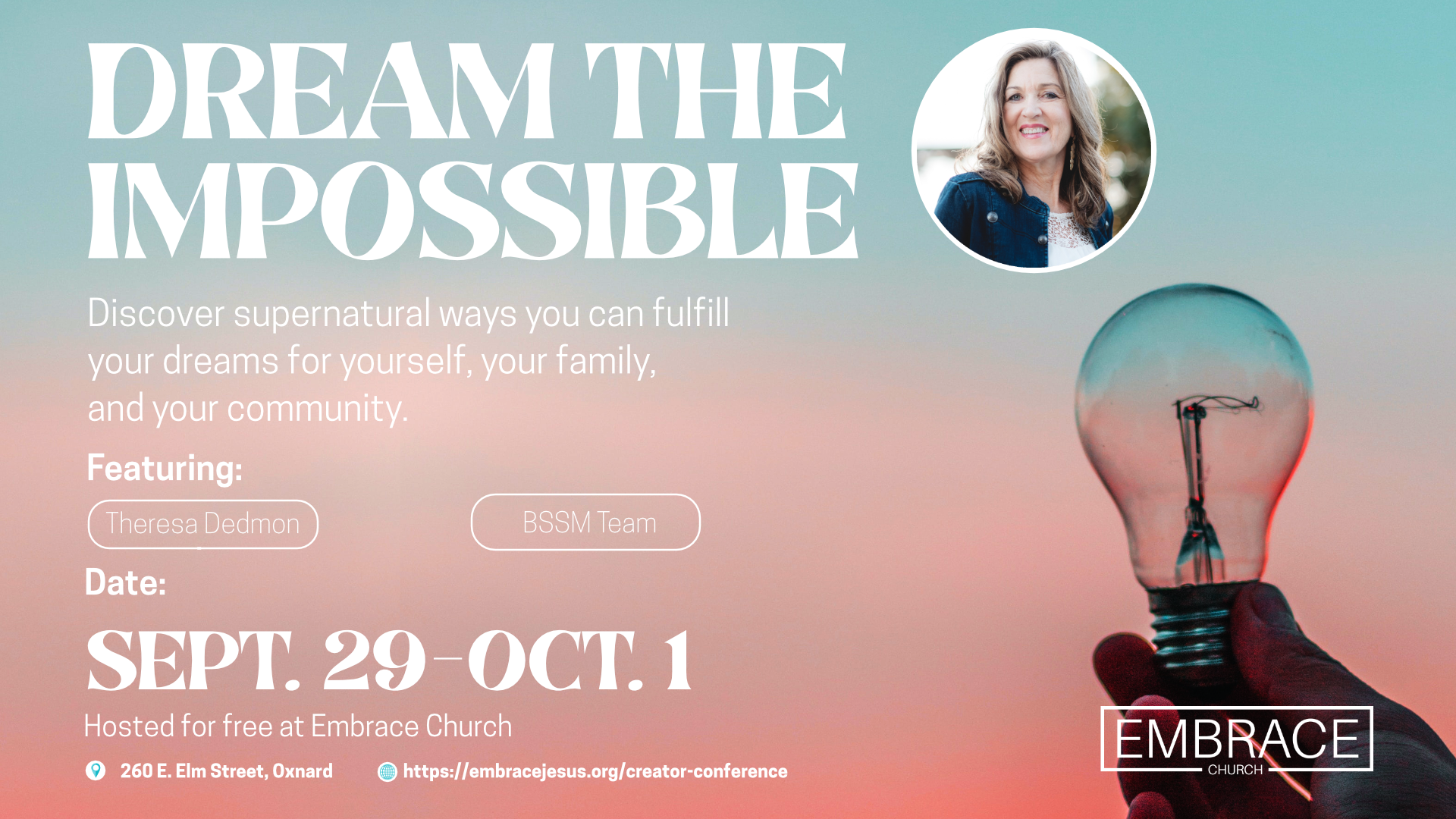 Dream the Impossible Conference with Theresa Dedmon