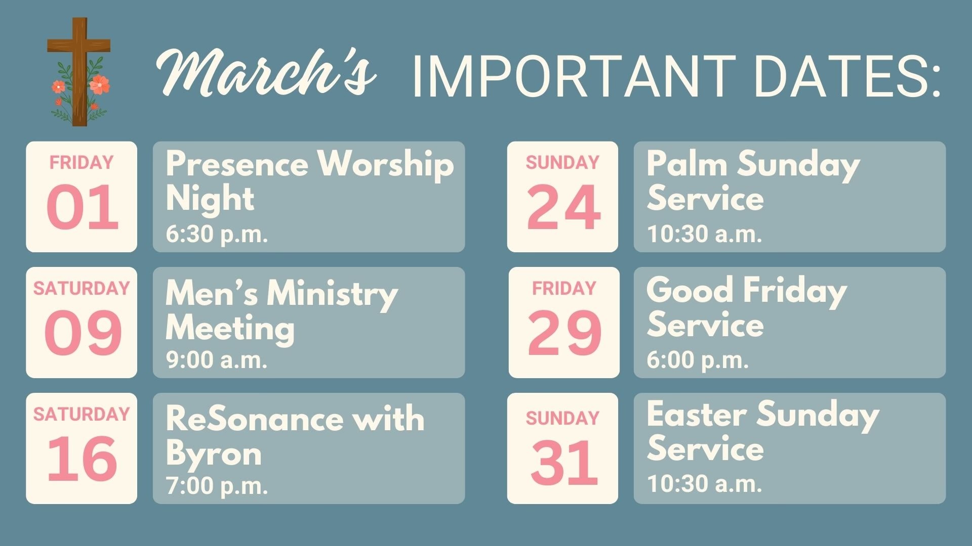 What’s Happening at Embrace in March