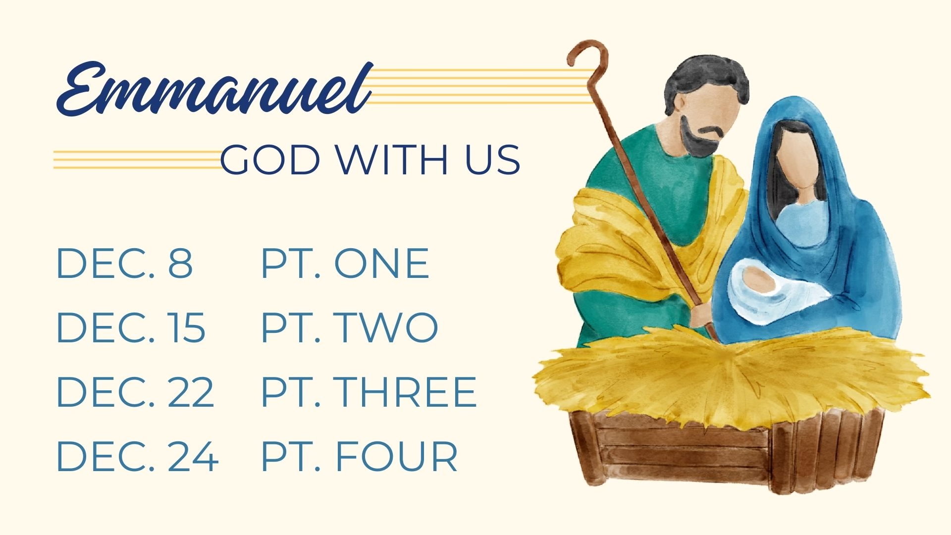 Emmanuel God With Us Sermon Series